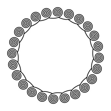 Çember çerçeve dış sarmallar tarafından yapılır