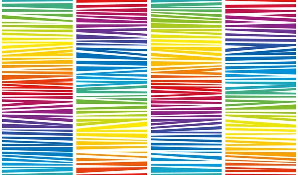 Diseño Patrón Rayado Color Arco Iris Con Espectro Colores Vibrantes — Archivo Imágenes Vectoriales