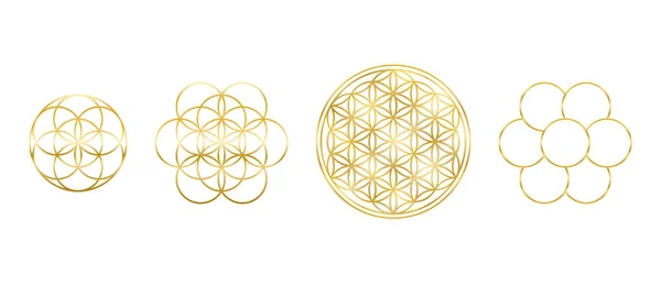 古典的な黄金のギリシャ語の蛇行 円のフレームは シームレスな平均パターンで作られた 平均と装飾的な境界線と黒の正方形で交差します ギリシャの貨物か鍵だメアンドロス 白の上のイラスト — ストックベクタ