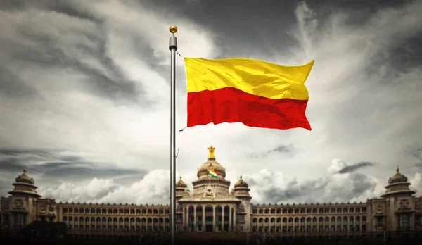 Bangalore 'da bulunan Vidhana Soudha, Karnataka yasama meclisinin merkezidir.
