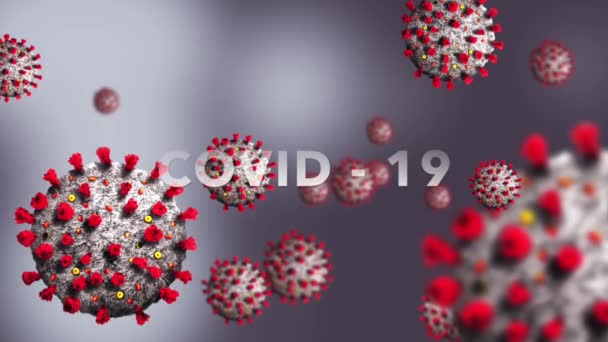 Coronavirus Bakteri Hücresi Enfeksiyon Yok Coronavirüsü Durdur Covid Video — Stok video