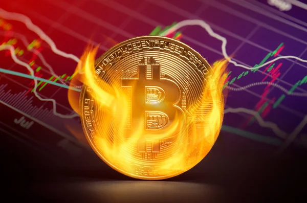 Altın bitcoin alevler içinde yanıyor