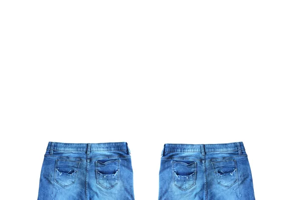 Džíny denim textury nebo pozadí denim džíny s staré roztrhané. — Stock fotografie