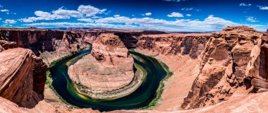 Panoramik manzaralı güzel at nalı Bend Arizona