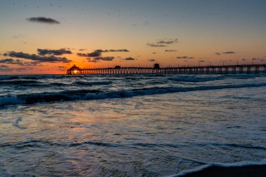 Günbatımı Imperial Beach, CA.