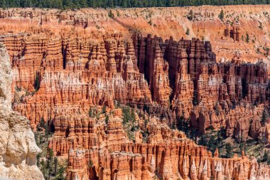 Renkli Hudu kaya oluşumları Bryce Canyon Milli Parkı'nda, U