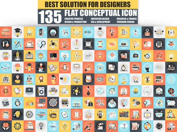 icons concept for creative process