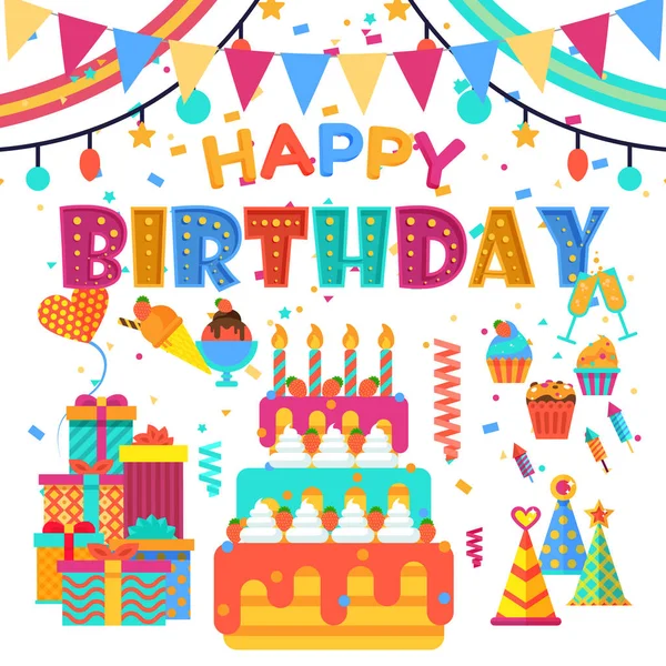 Geburtstag symbole Stockvektoren, lizenzfreie Illustrationen  Depositphotos