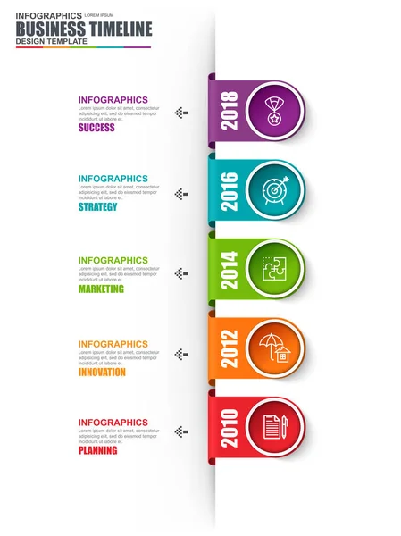 Zaman çizelgesi Infographic veri görselleştirme