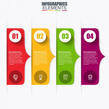 iş infographics şablonu