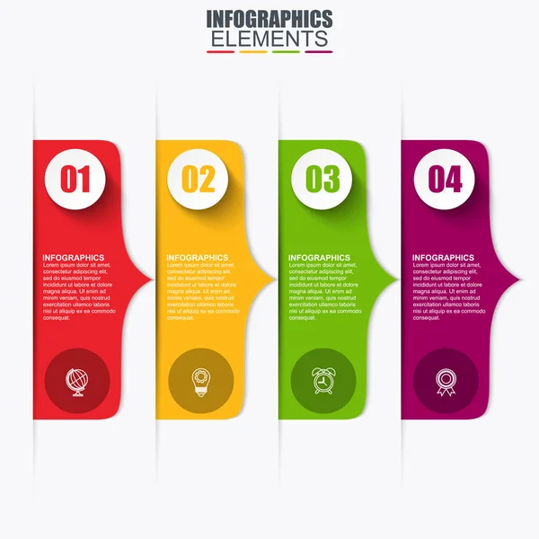 Modello di infografica aziendale — Vettoriale Stock