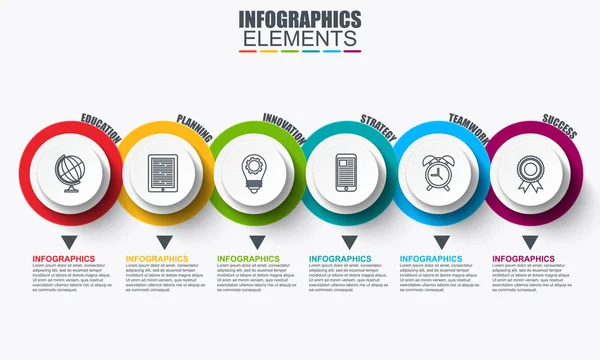 Biznesu infografiki szablon — Wektor stockowy