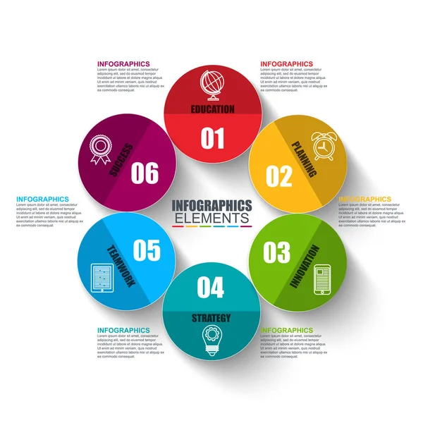 Modèle d'infographie d'entreprise — Image vectorielle