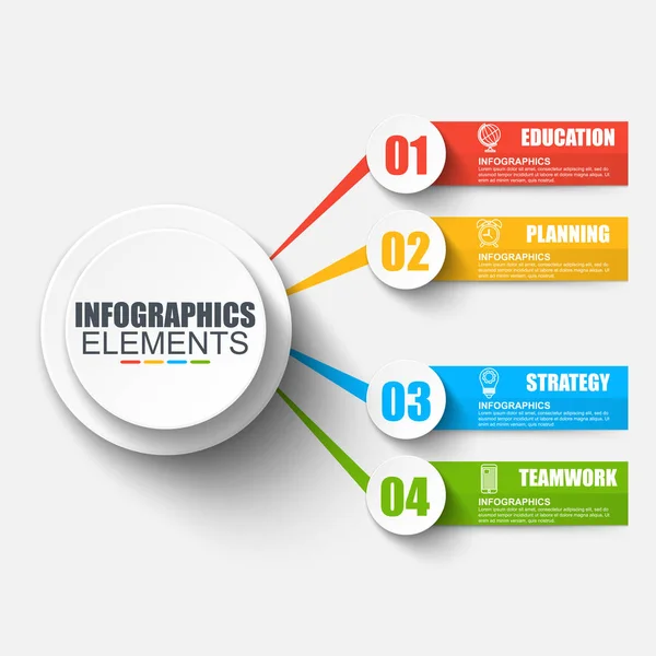 Biznesu infografiki szablon — Wektor stockowy