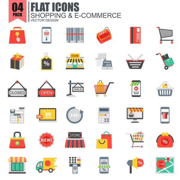 Conjunto de iconos de compras — Archivo Imágenes Vectoriales