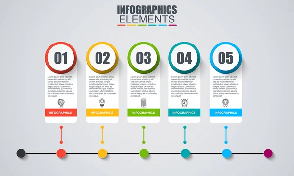 Modello di infografica aziendale — Vettoriale Stock