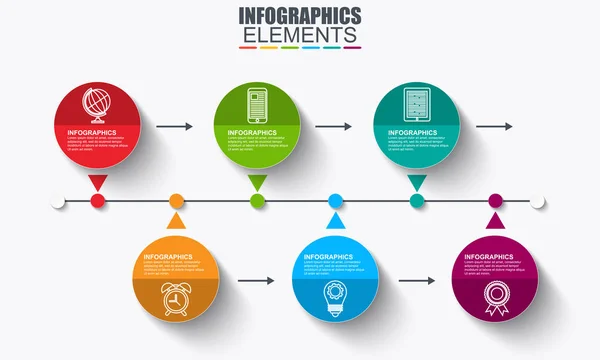 Iş infographics şablonu — Stok Vektör