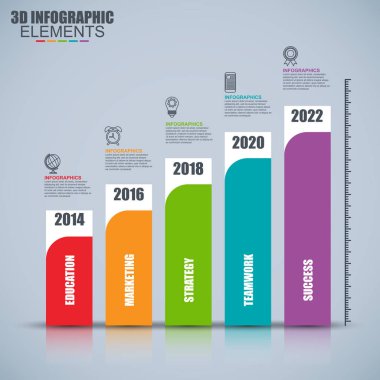 Business  infographics  design template. clipart