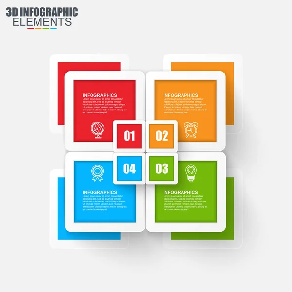 Modelo de design de infográficos de negócios . — Vetor de Stock