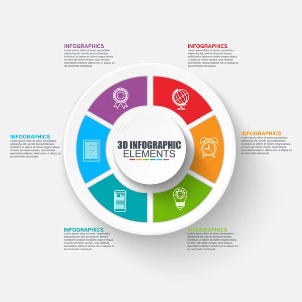 Πρότυπο σχεδιασμού επιχειρηματικών infographics. — Διανυσματικό Αρχείο