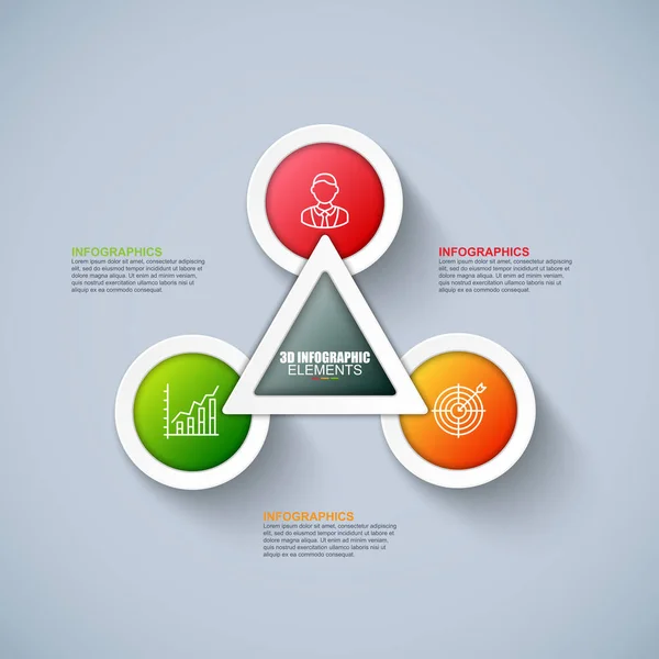 Modelo de design de infográficos de negócios . — Vetor de Stock