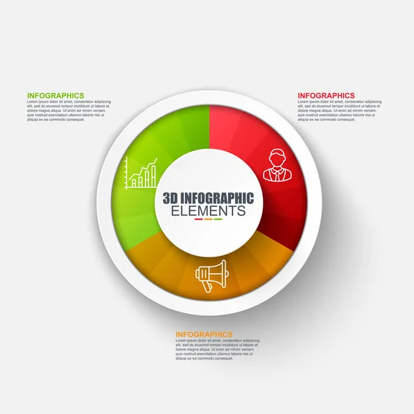 Πρότυπο σχεδιασμού επιχειρηματικών infographics. — Διανυσματικό Αρχείο