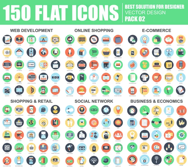Flat web development, online shopping Vector Graphics