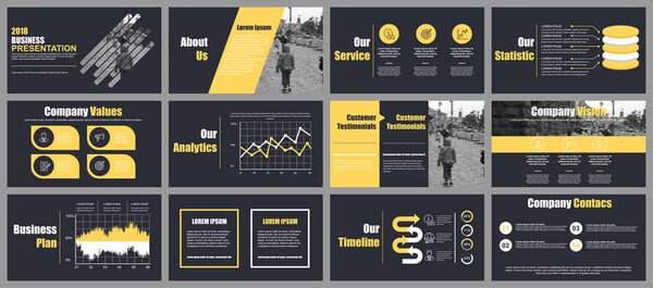 Business presentation slides templates