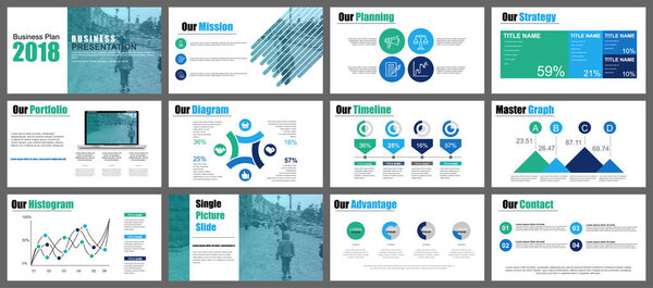 Business presentation slides templates