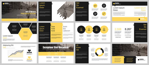 Business presentation slides templates