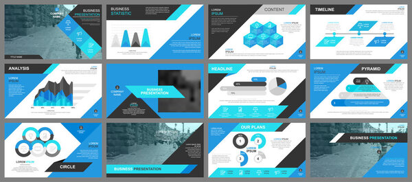 Business presentation slides templates
