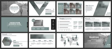 Business presentation slides templates clipart