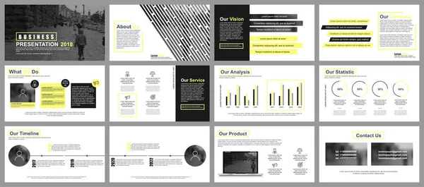 Шаблони слайдів презентацій бізнесу — стоковий вектор