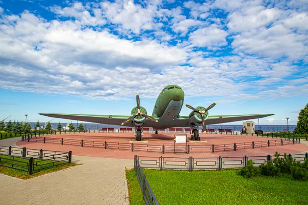 Saint Petersburg. Russia. The Village Of Osinovets. Museum Road of life. Lake Ladoga. Second world war. Siege of Leningrad. World war 2 aircraft. Transport aircraft LI-2T. Aviation. 16.08.2018 — Stock Image Saint Petersburg. Russia. The Village Of Osinovets. Museum Road of life. Lake Ladoga. Second world war. Siege of Leningrad. World war 2 aircraft. Transport aircraft LI-2T. Aviation. 16.08.2018 Royalty Free Stock Images