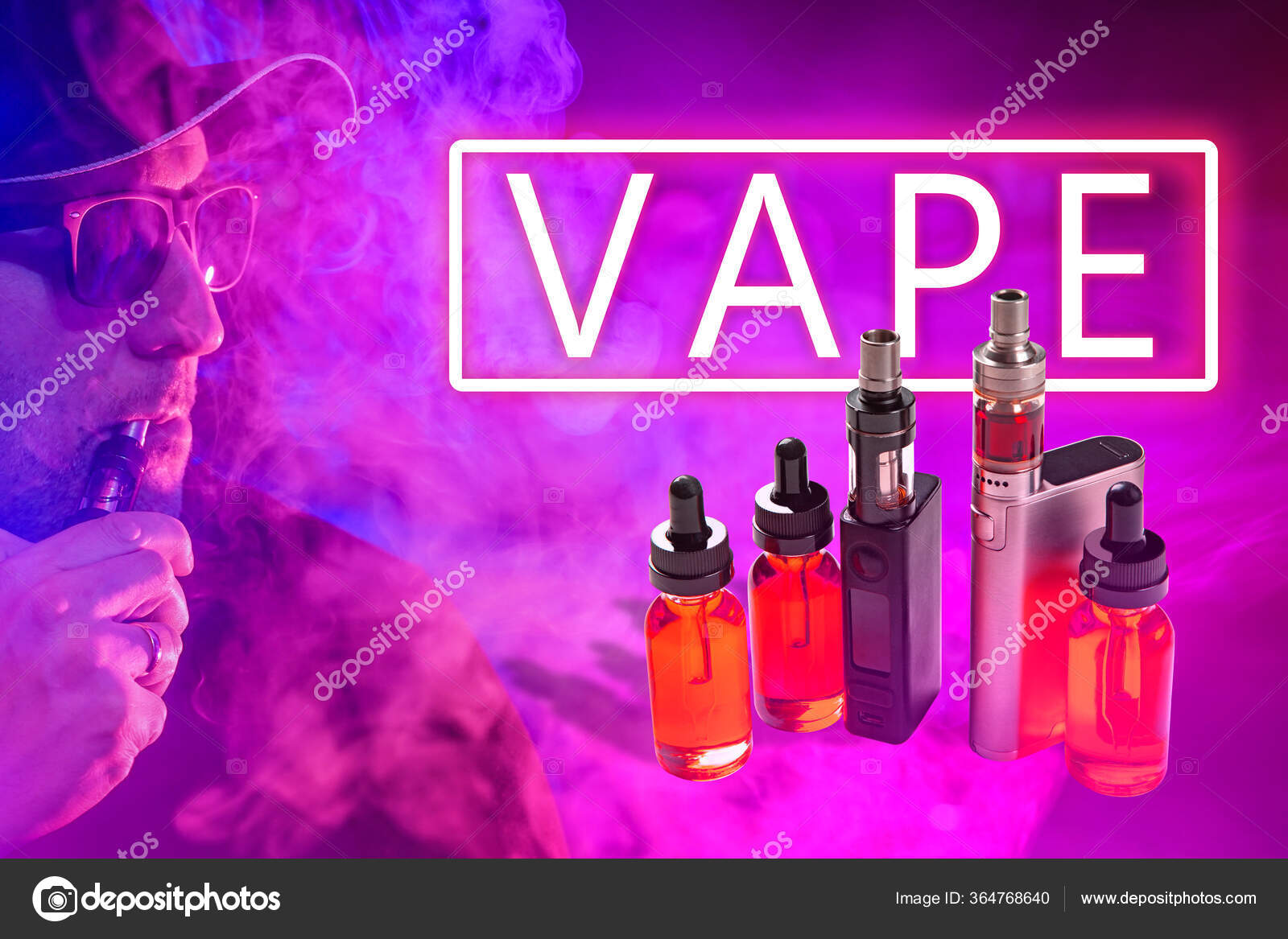 Large Vape Label Background Cigarette Smoker Concept Smoking Electronic Cigarettes Stock Photo Image By C Grinphoto 364768640