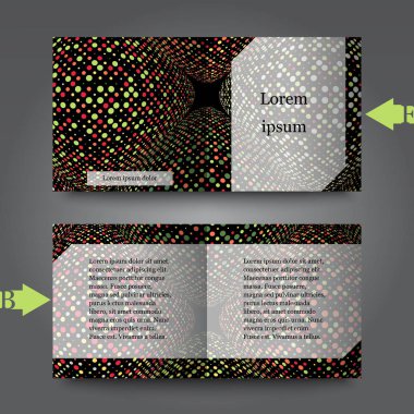 Arka plan ile broşür şablonu. Eps10 vektör çizim