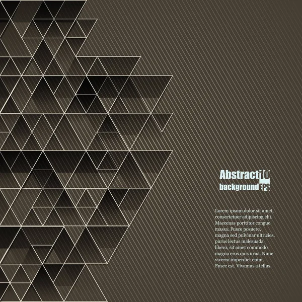 Abstrakt bakgrund med geometriskt mönster. Eps10 Vektorillustration — Stock vektor