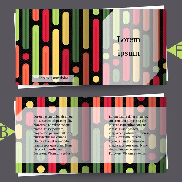 Шаблон брошури з абстрактним тлом. Eps10 Векторні ілюстрації — стоковий вектор