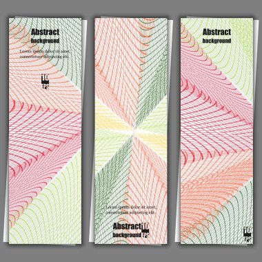 Arka plan afiş şablonlar kümesi. Eps10 vektör çizim