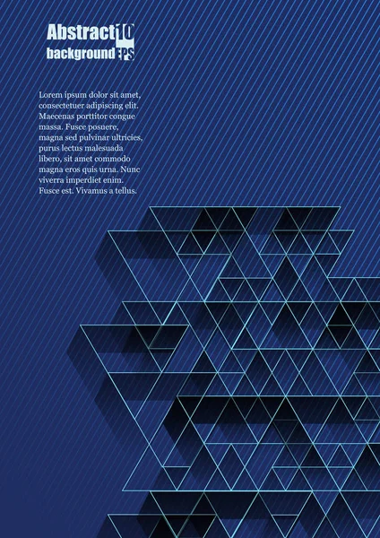 Abstrakter Hintergrund mit geometrischem Muster. Eps10 Vektorillustration. — Stockvektor