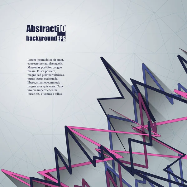 Abstrakter Hintergrund mit geometrischem Muster. Eps10 Vektorillustration — Stockvektor