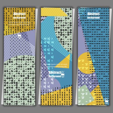 Arka plan afiş şablonlar kümesi. Eps10 vektör çizim
