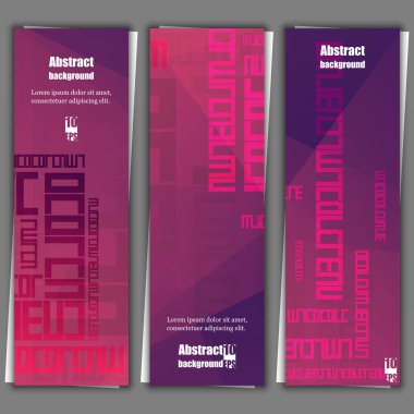 Arka plan afiş şablonlar kümesi. Eps10 vektör çizim