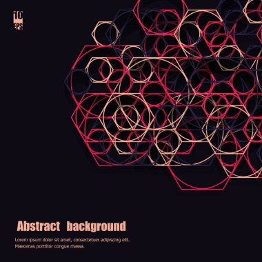 Geometrik desenli soyut bir arkaplan. Eps10 Vektör illüstrasyonu