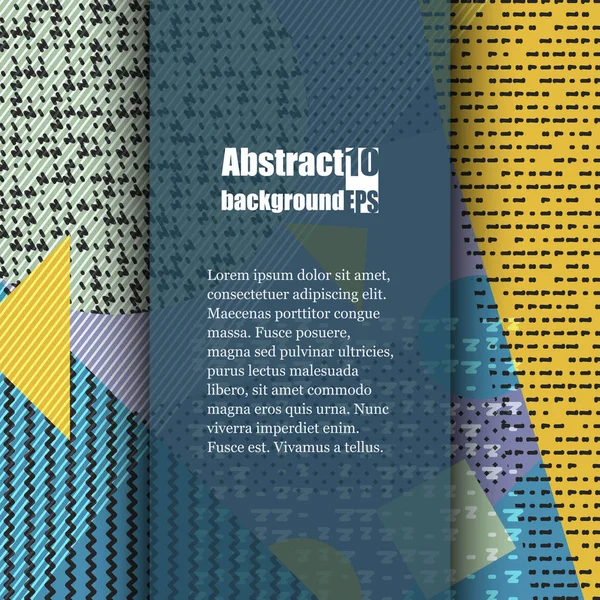 Modello di brochure con sfondo astratto. Eps10 Illustrazione vettoriale — Vettoriale Stock