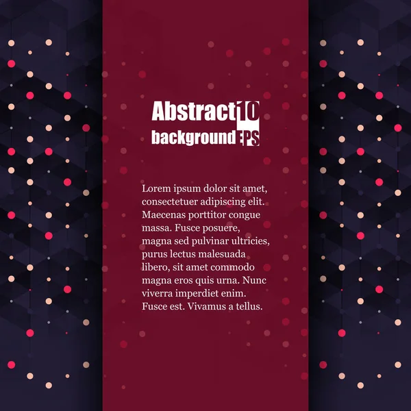 Broschüre Vorlage mit abstraktem Hintergrund. eps10 Vektorabbildung — Stockvektor