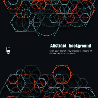 Geometrik desenli soyut bir arkaplan. Eps10 Vektör illüstrasyonu