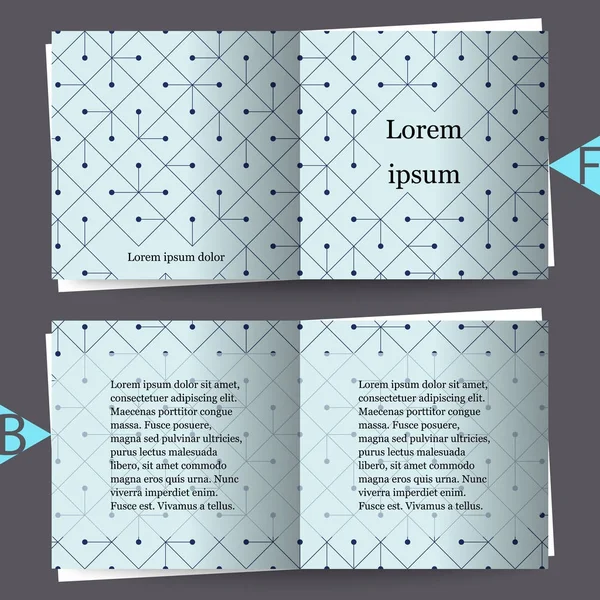 Abstrakter moderner Hintergrund mit Raute. Broschüre Vorlage mit abstraktem Hintergrund. eps10 Vektorabbildung — Stockvektor