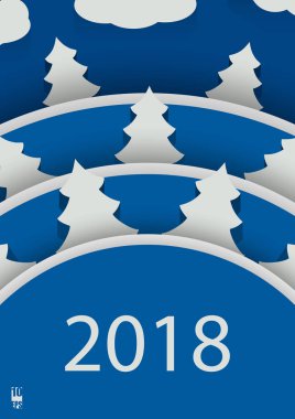 Yeni yıl arka plan geometrik desenli. Noel kartı. Kış arka plan. Eps10 vektör çizim