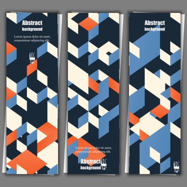 Arka plan afiş şablonlar kümesi. Eps10 vektör çizim